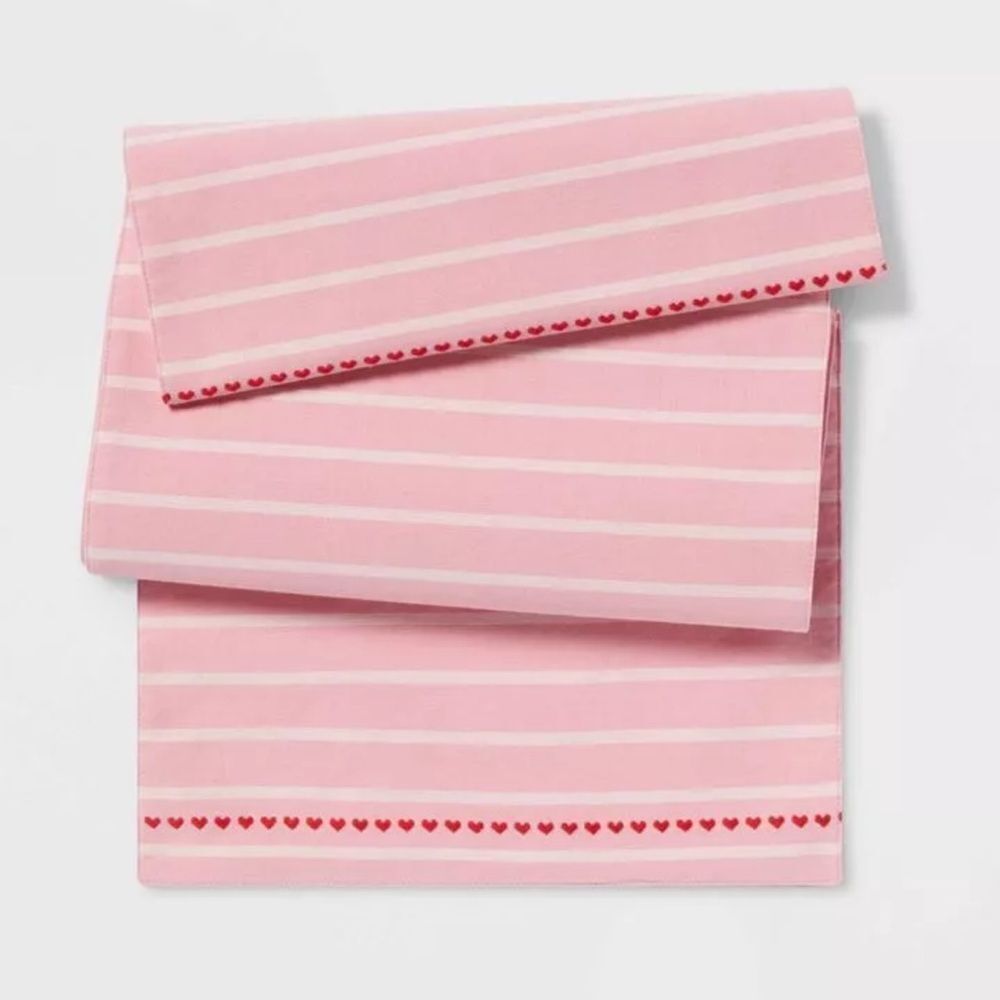 Valentine’s Striped Table Runner